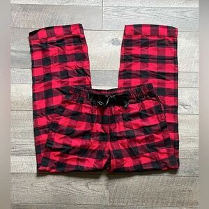 NWOT! Natural Reflections, Ladies, Red & Black Plaid, Flannel, Sleep Pants. Med.